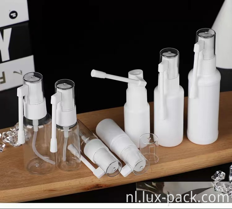 Hoogwaardige medisch huisdier plastic lange spuitmondstuk orale mond nasale mist spuitfles